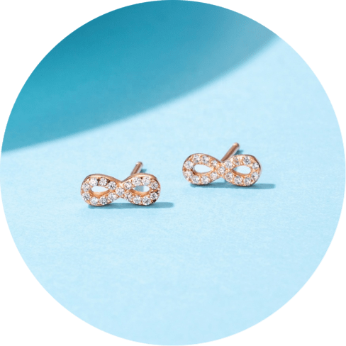 Rose Gold Stud Earrings Des (2)