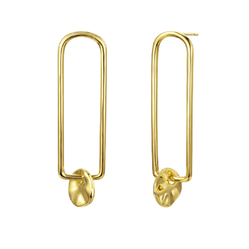 Oblong Gold Earrings Des (1)