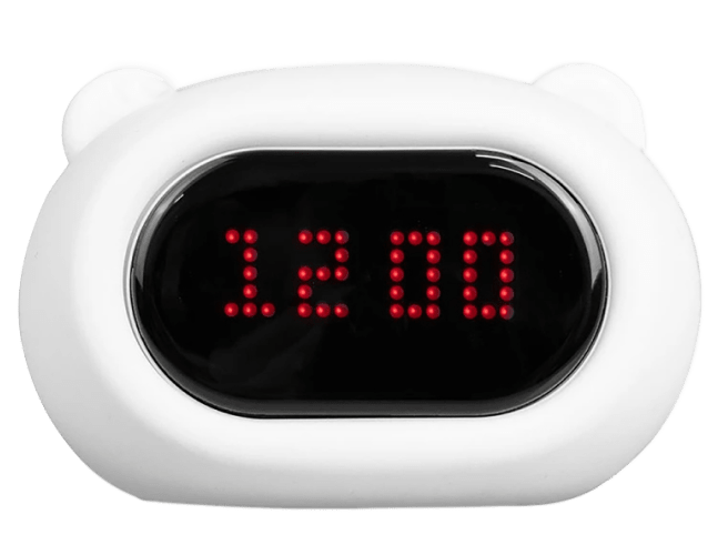 Lumipets Light Up Bear Night Light with Emojis and Clock 1-min